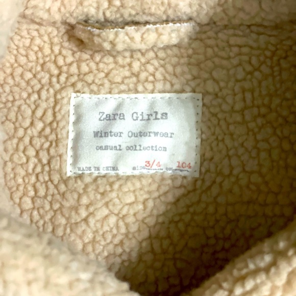 Zara girls jacket 3/4T - Picture 3 of 3